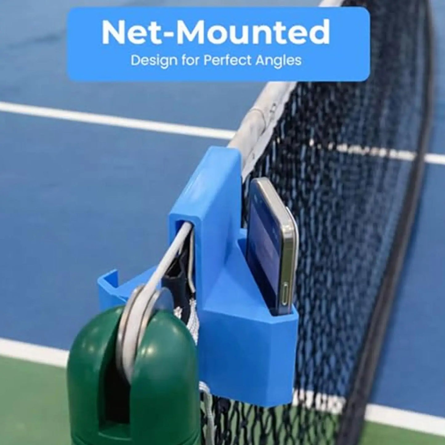 Portable Clamp Mount for Tennis Camera - 3D Printed Holder for Match Analysis and Live Streaming