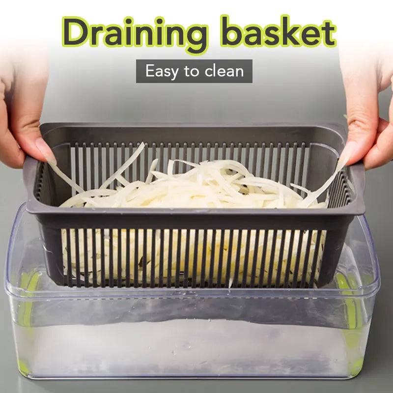Multifunctional Vegetable Cutter and Slicer with Peeler and Grater for Kitchen Use