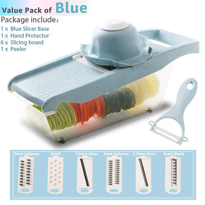 Multifunctional Vegetable Cutter and Slicer with Peeler and Grater for Kitchen Use